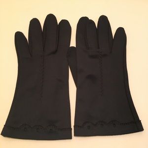 Vintage Navy Blue Dress Gloves